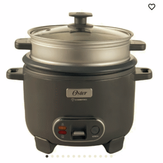 Oster Arrocera, 3 en 1, 10 Tazas de Capacidad, con Función de Sofrito, Vaporera, Recubrimiento Antiadherente Oster DiamondForce, CKSTRC10DFSKE